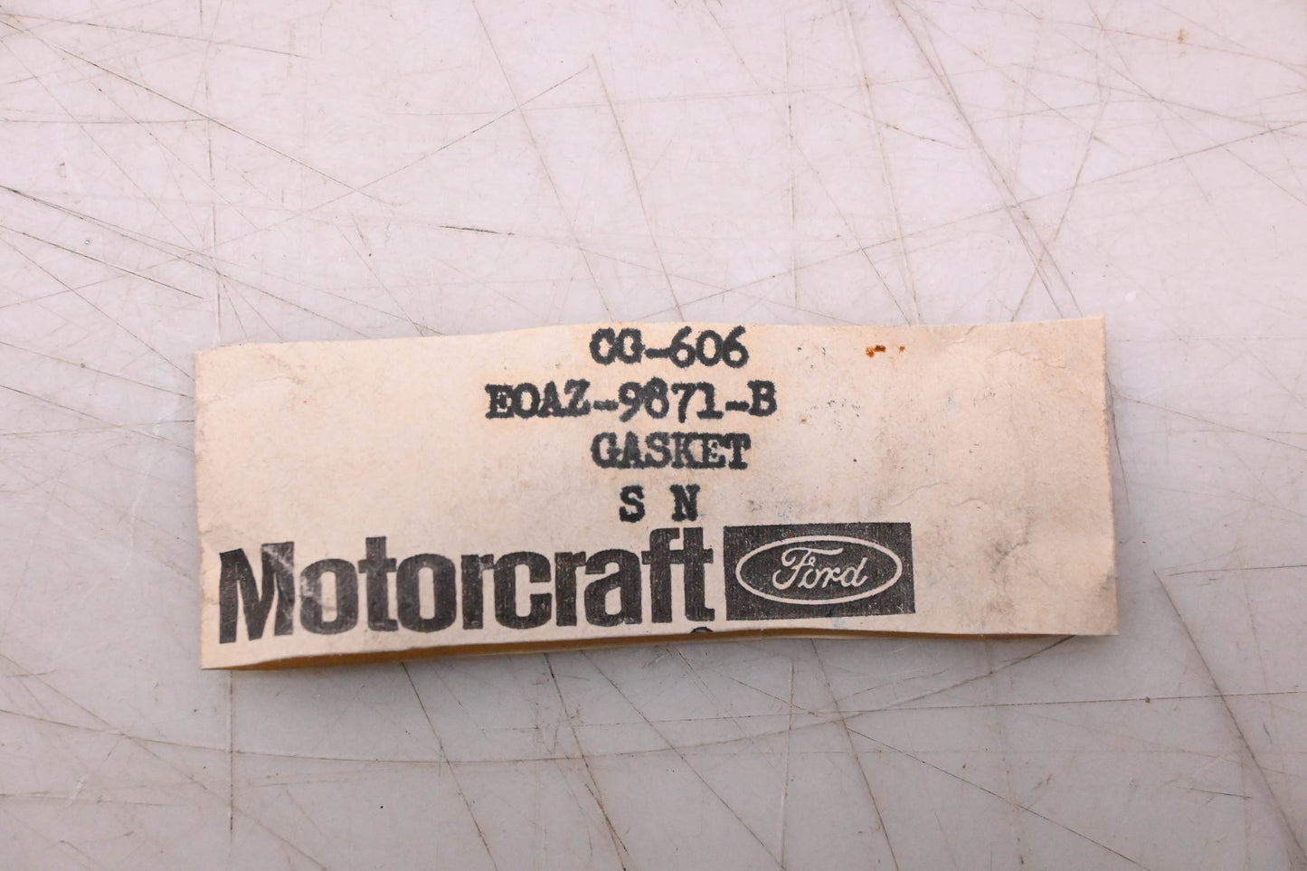 New OEM Motorcraft CG-606, E0AZ-9671-B Carburetor Choke Plate Gasket NOS