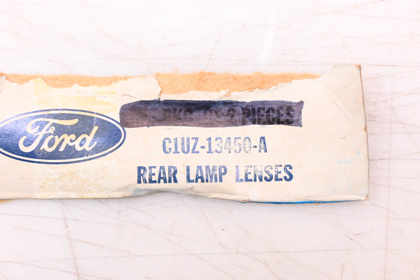 New OEM Ford C1UZ-13450-A 4 1/4" Red Round Tail Light Lens NOS