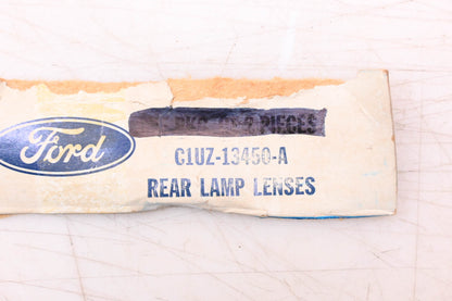 New OEM Ford C1UZ-13450-A 4 1/4" Red Round Tail Light Lens NOS