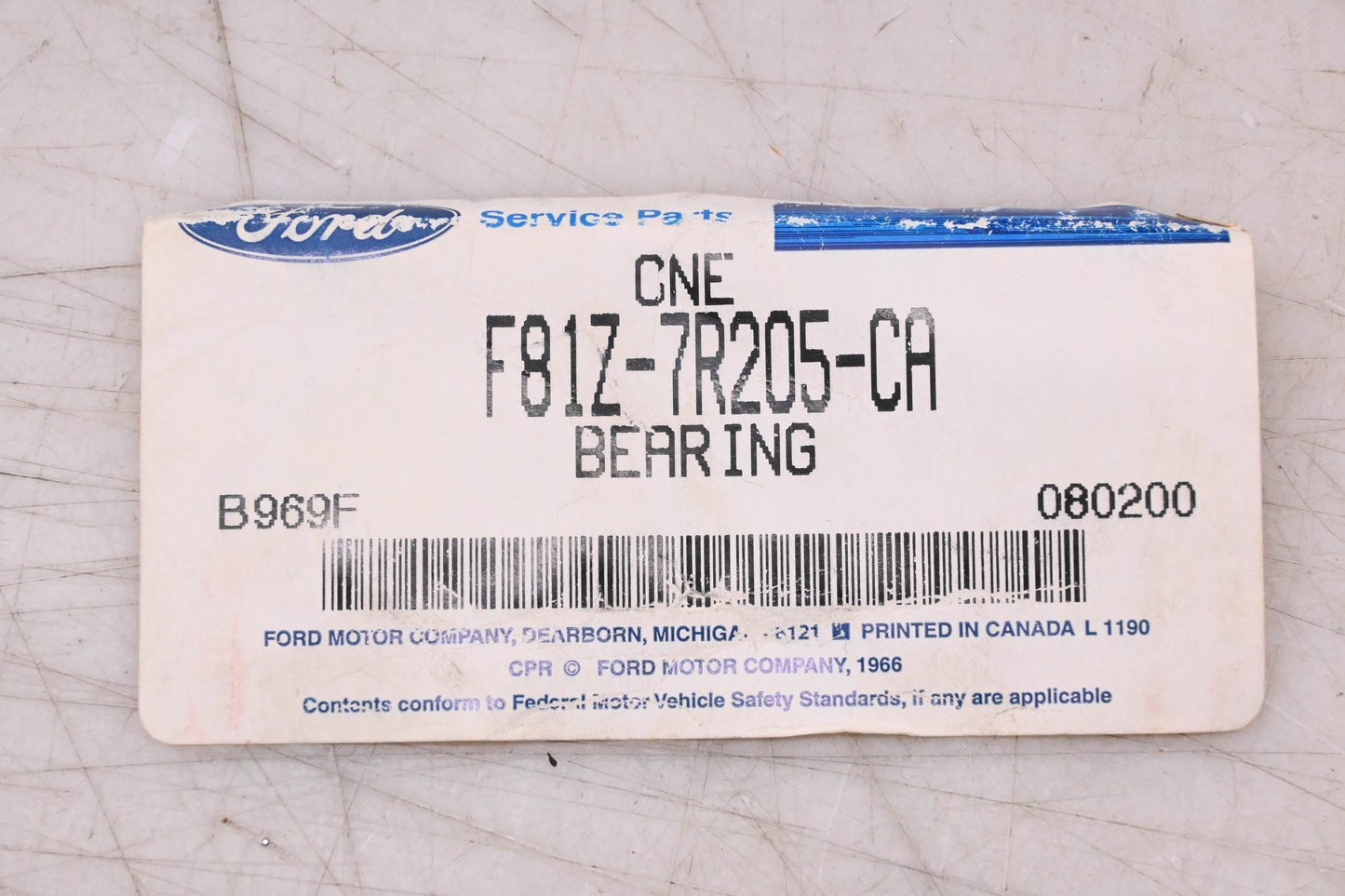 New OEM Ford F81Z-7R205-CA Manual Transmission Output Shaft Bearing NOS