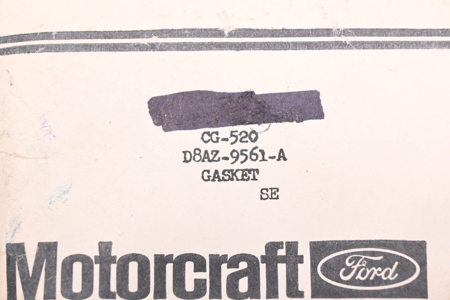 New OEM Motorcraft CG-520, D8AZ-9561-A Gasket NOS