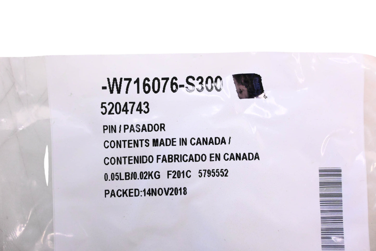 New OEM Ford W716076-S300 Wheel Flare Pins Qty 2 NOS