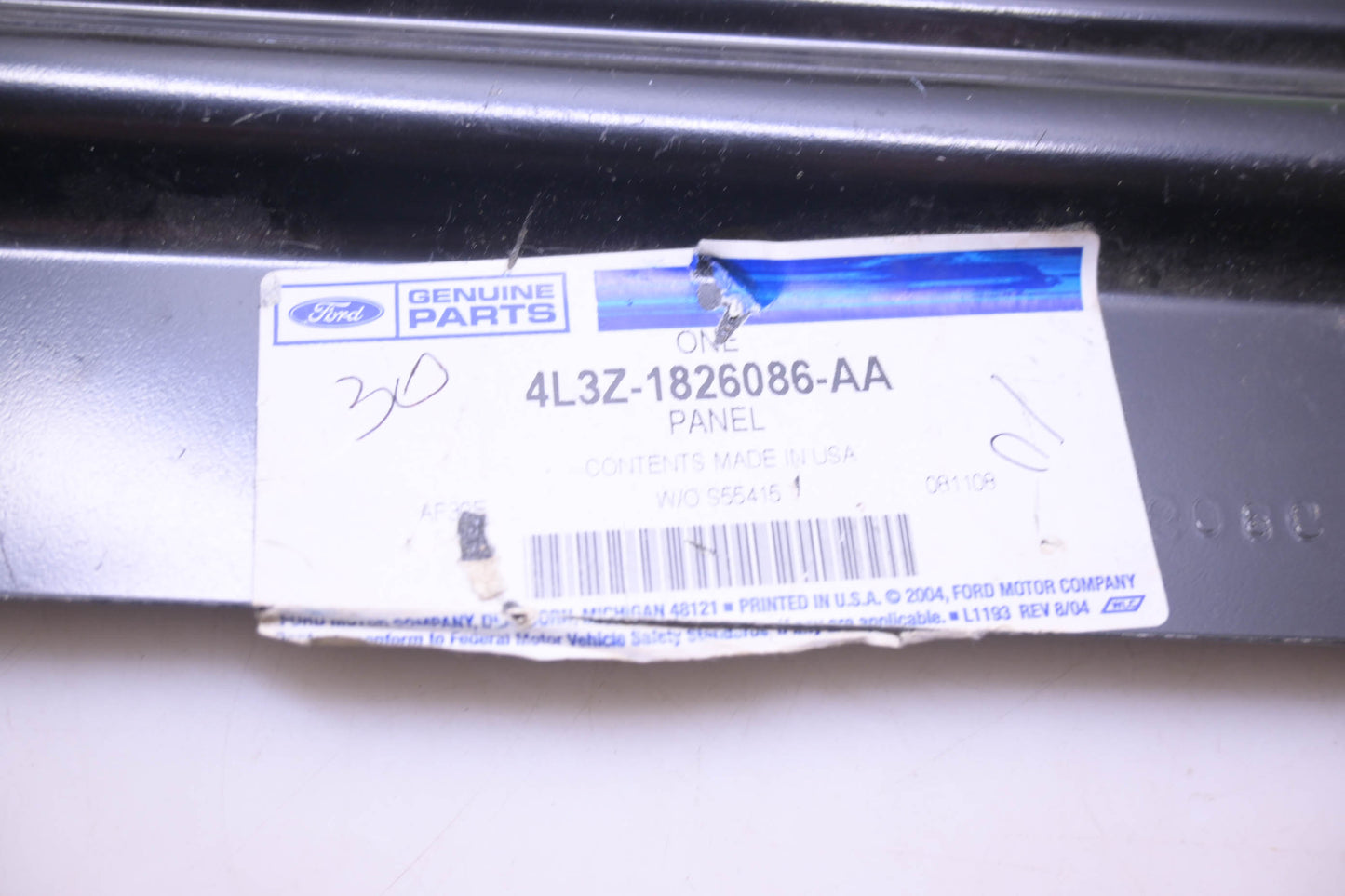 New OEM Ford 4L3Z-1826086-AA Panel Reinforcement NOS