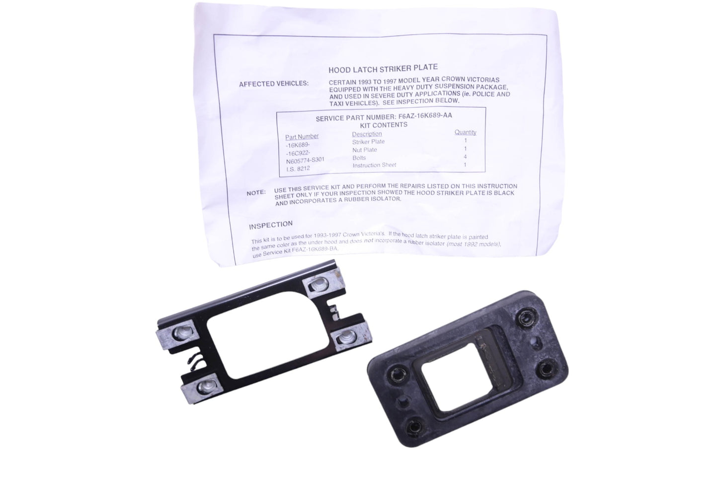 OEM Ford F6AZ-16K689-AA Stricker Reinforcement Plate