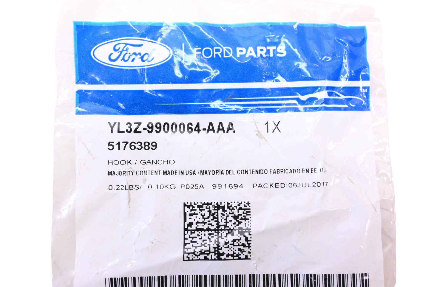 New OEM Ford YL3Z-9900064-AAA, 5176389 Tie Down Hook NOS