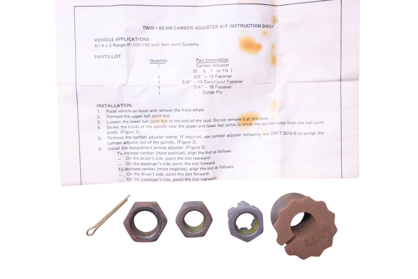 New OEM Ford E0TZ-3B440-R Adjuster Kit NOS