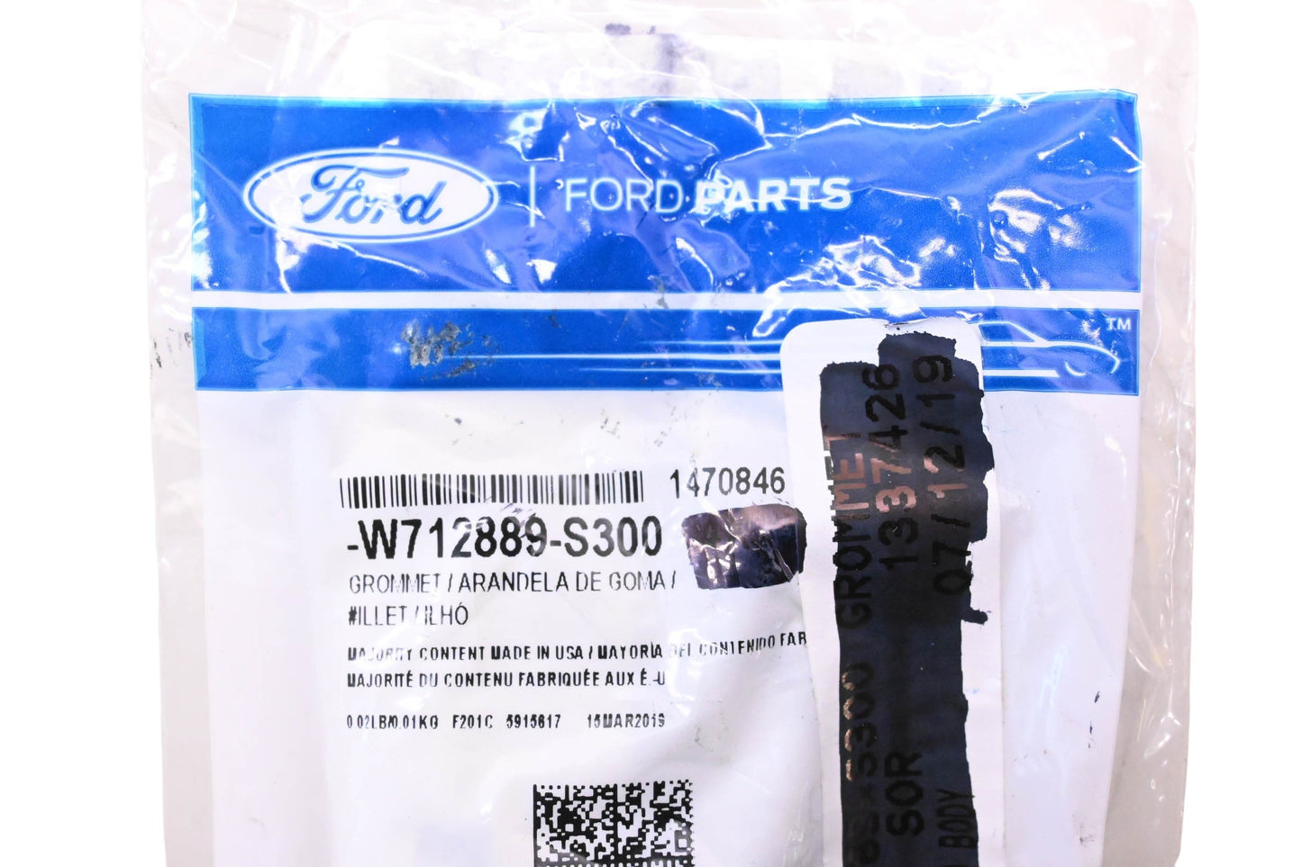 New OEM Ford W712889-S300, 1470846 Hood Support Rod Grommets Qty 3 NOS