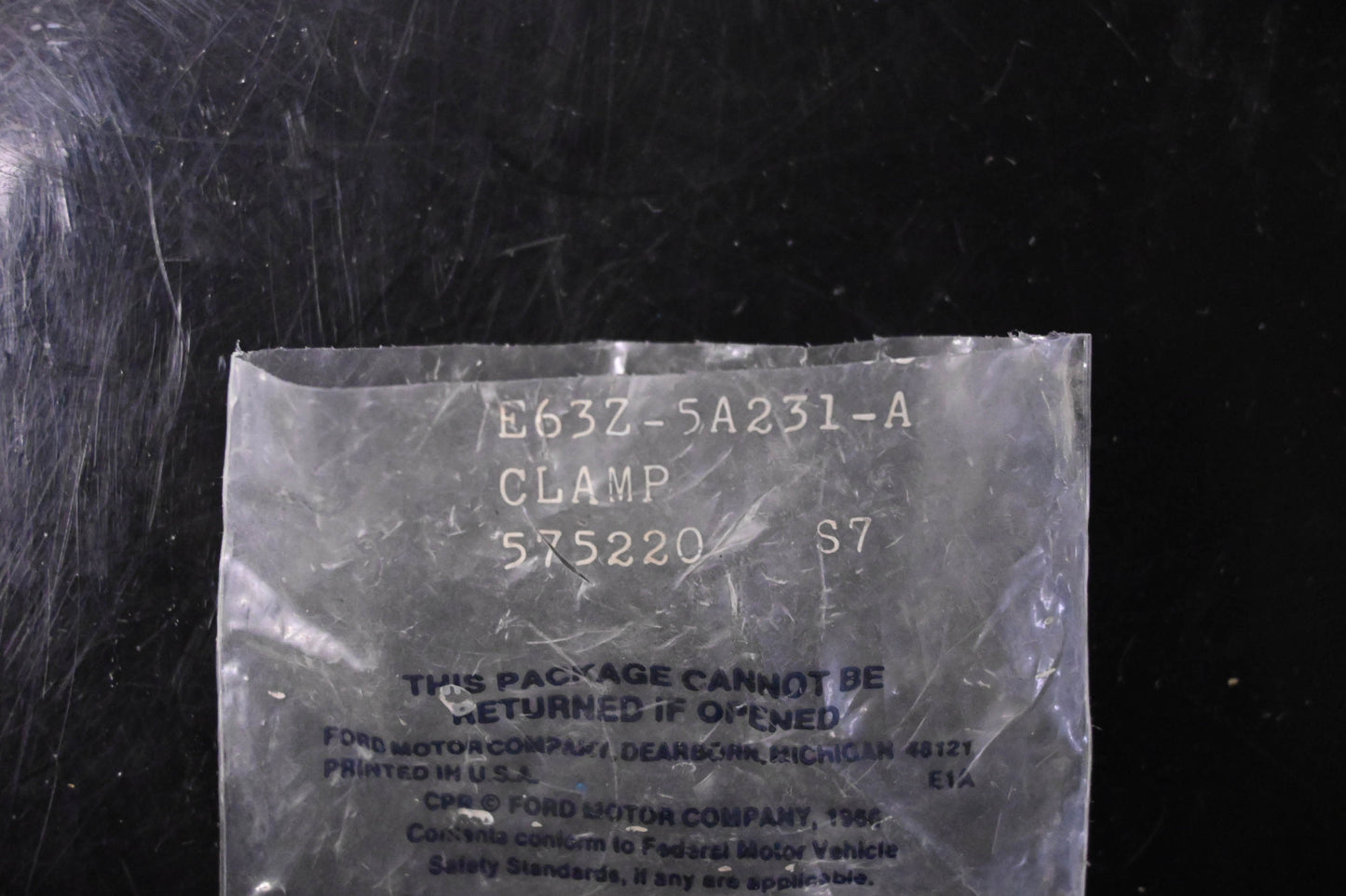 New OEM Ford E63Z-5A231-A Exhaust Crimp Clamps Qty 4 NOS