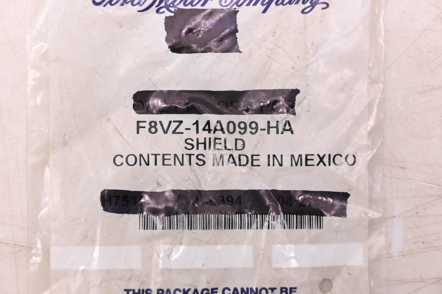 New OEM Ford F8VZ-14A099-HA Wiring Shield NOS