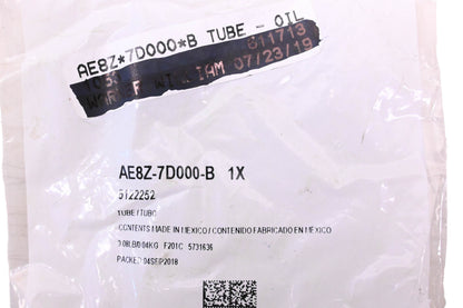 New OEM Ford AE8Z-7D000-B, 5122252 Oil Tube NOS