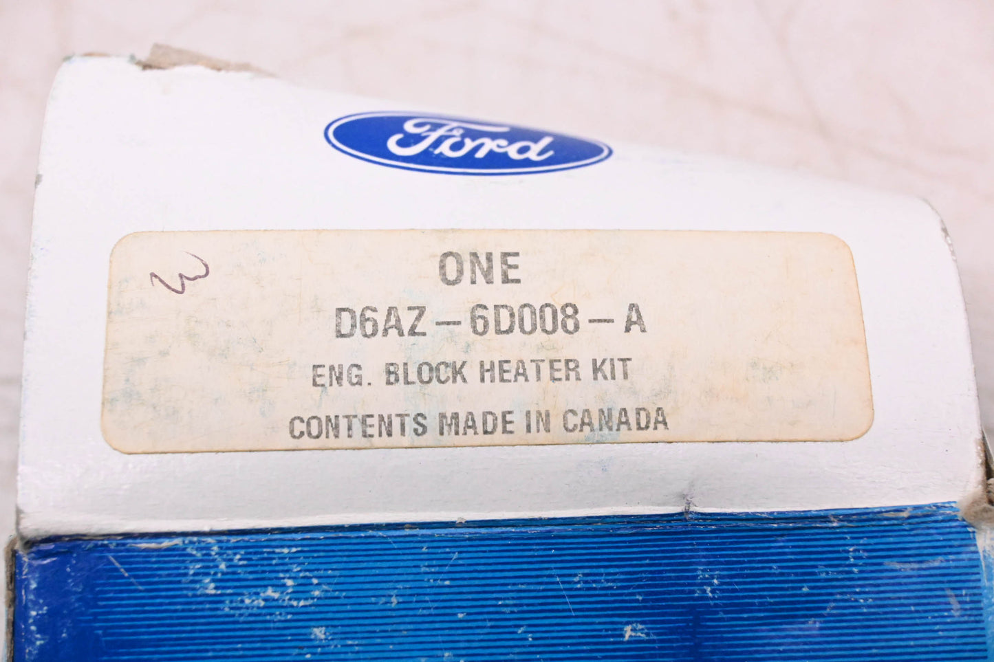 New OEM Ford D6AZ-6D008-A Engine Block Heaster Assembly Kit NOS