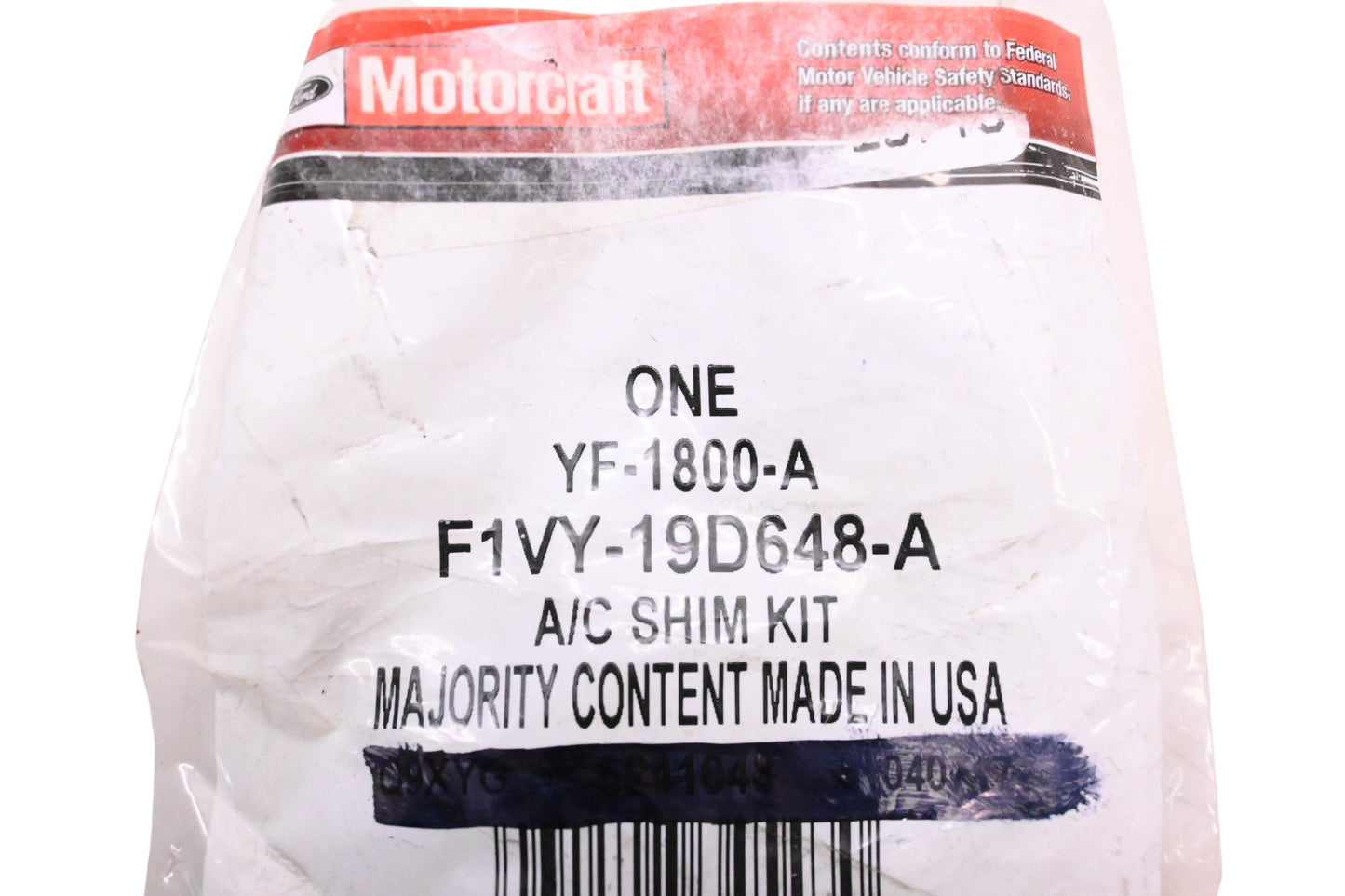 New OEM Motorcraft YF-1800-A, F1VY-19D648-A A/C Compressor Clutch Shim Kit NOS