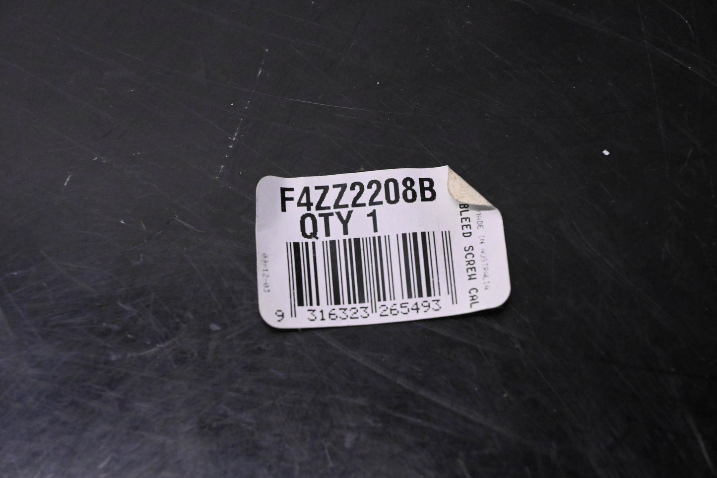 New OEM Ford F4ZZ-2208-B Bleed Screw NOS