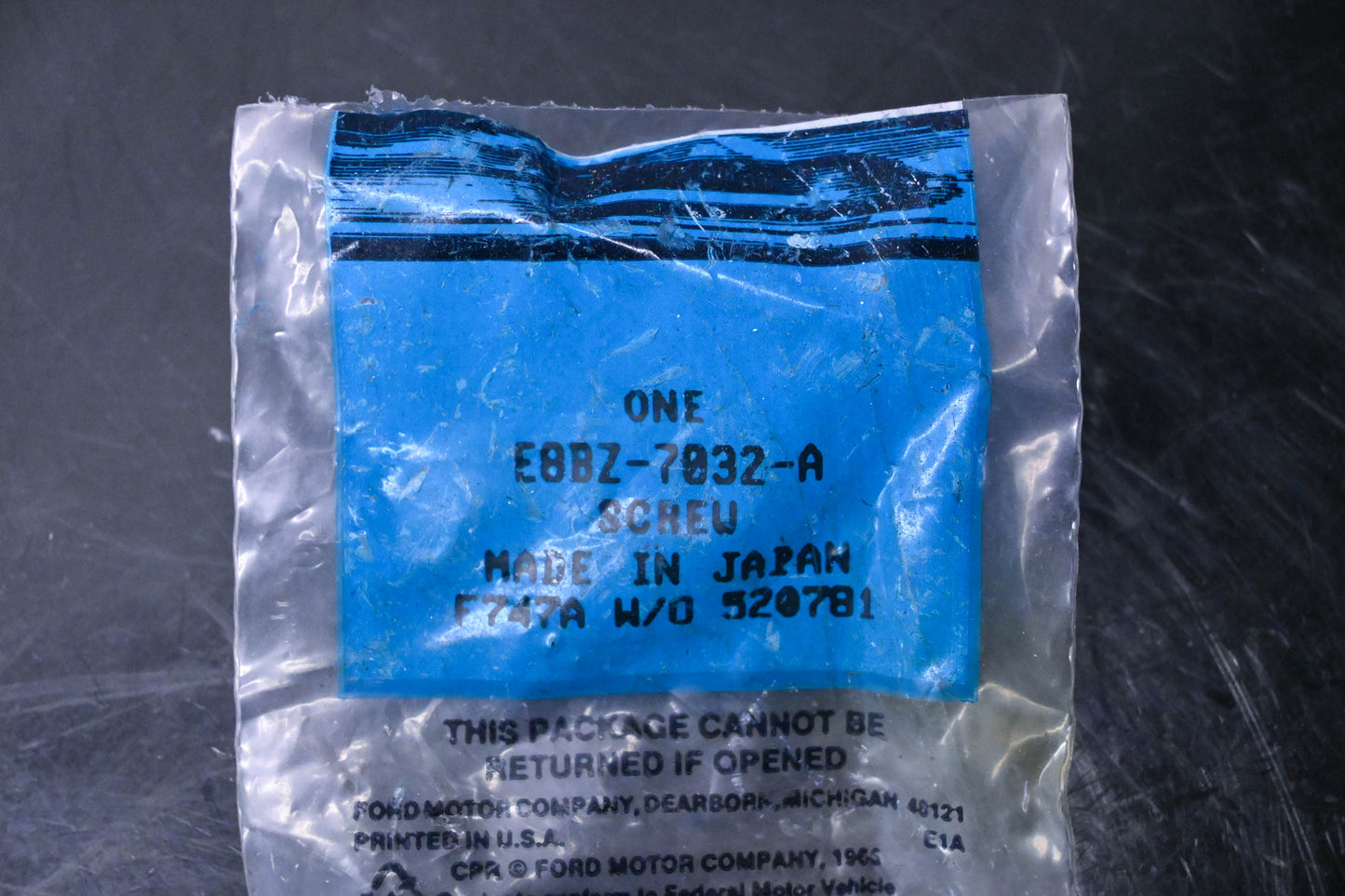 New OEM Ford E8BZ-7032-A Adjusting Lever Screw NOS