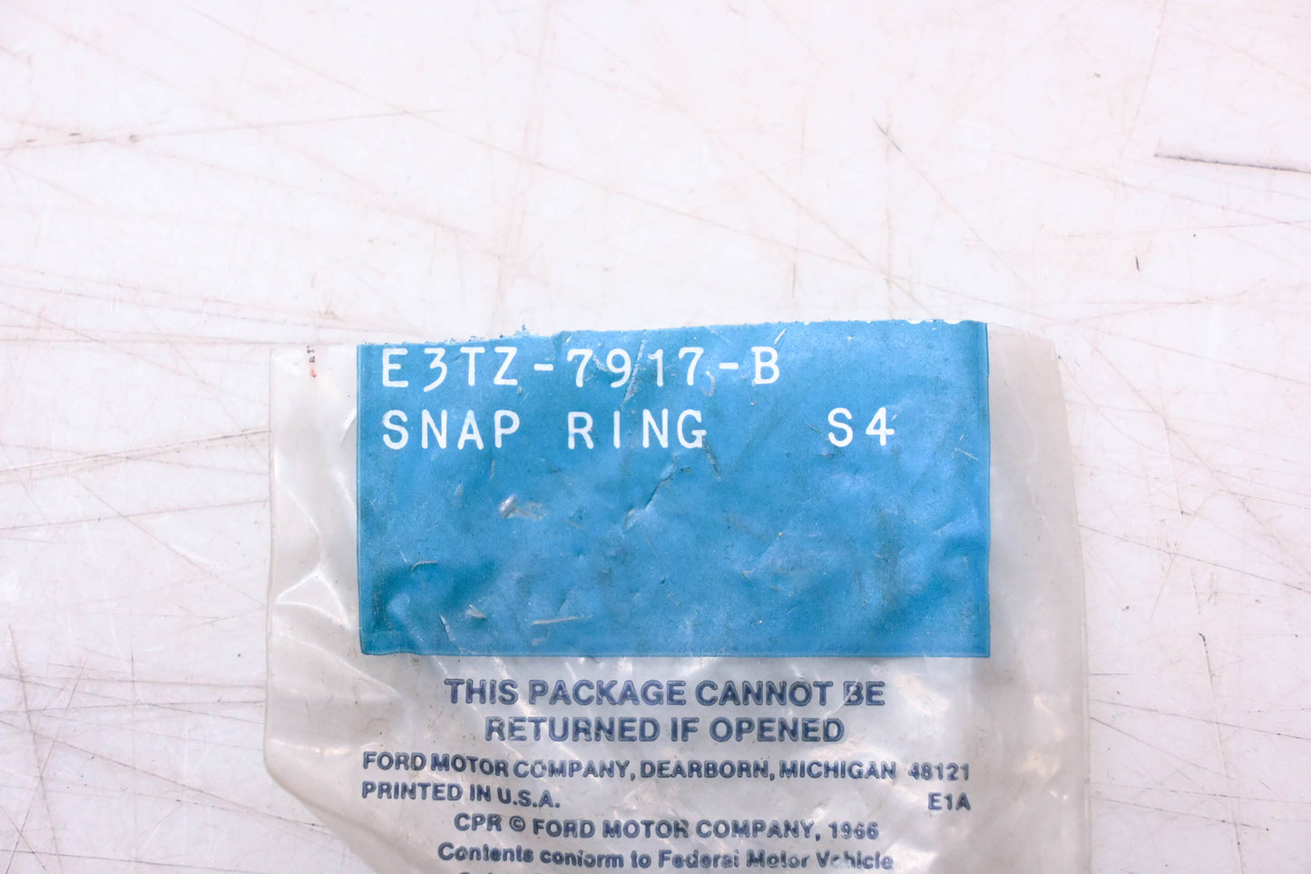 New OEM Ford E3TZ-7917-B Snap Rings Qty 4 NOS