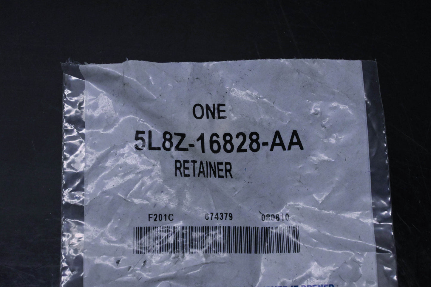 New OEM Ford 5L8Z-16828-AA Yellow Hood Rod Support Clip NOS