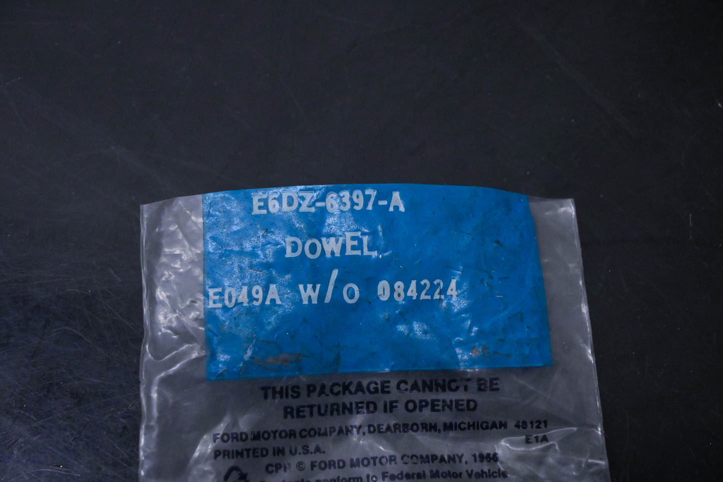 New OEM Ford E6DZ-6397-A Sleeve Guide/ Dowel NOS