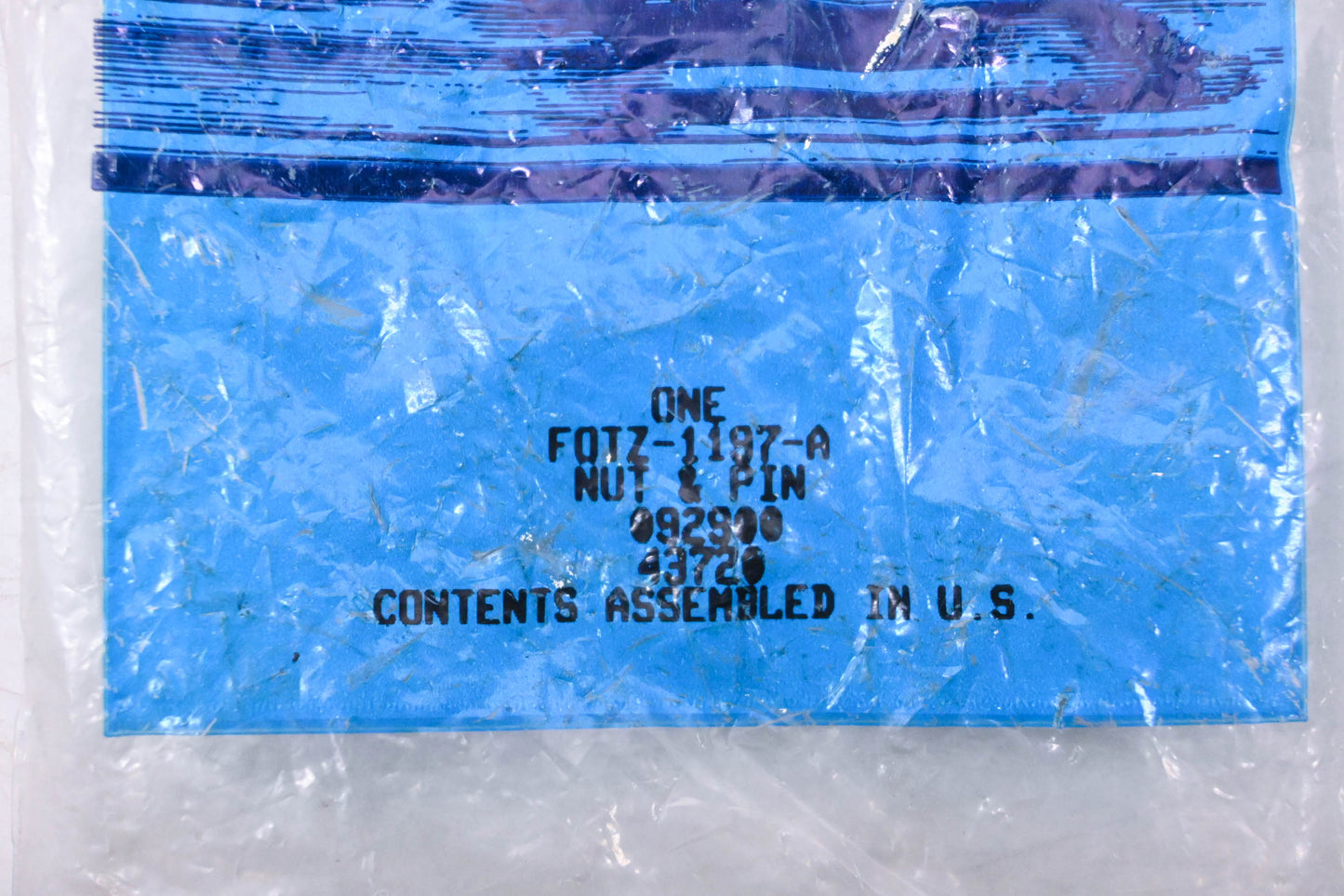 New OEM Ford F0TZ-1197-A Nut & Pin NOS
