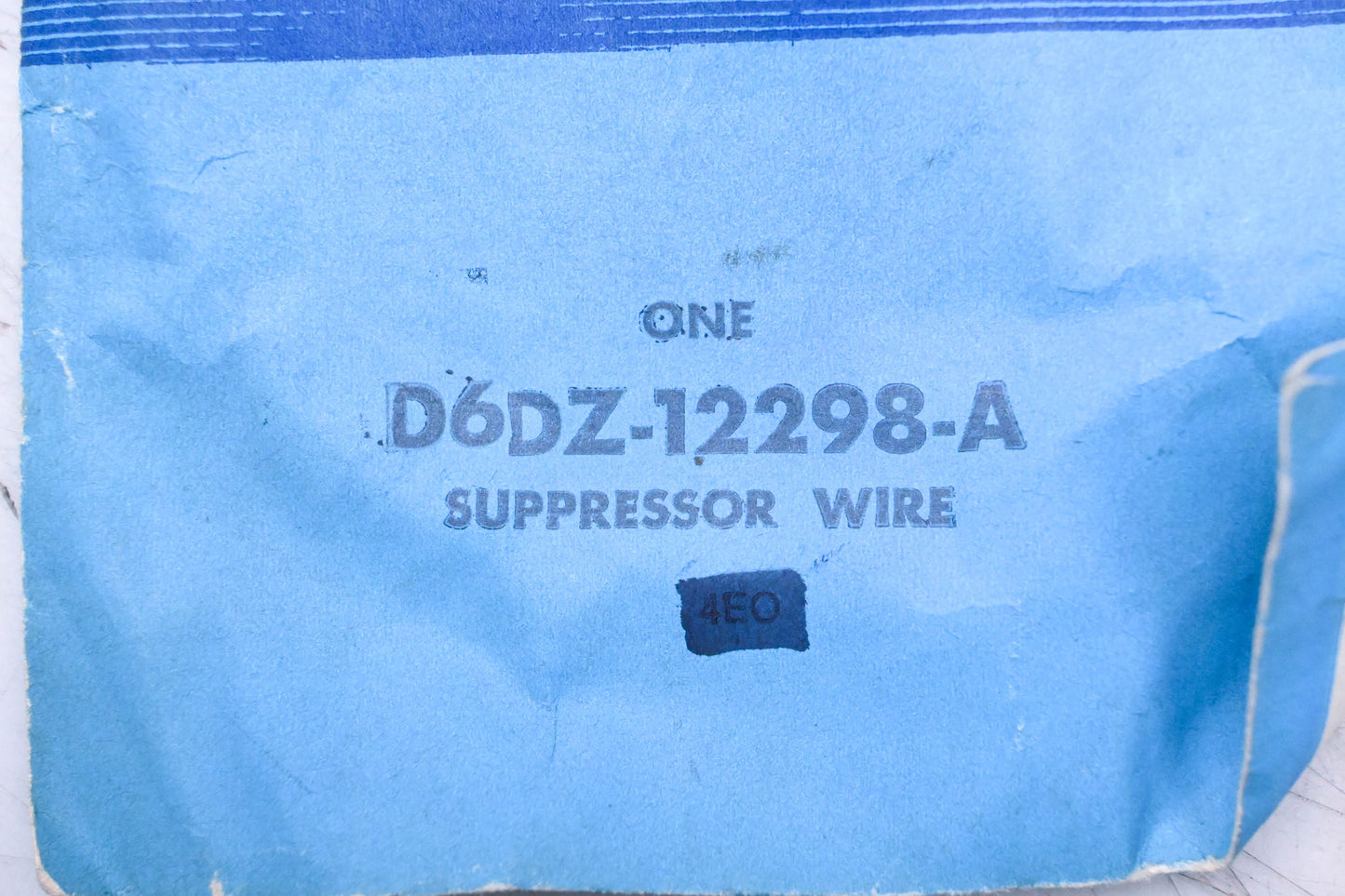 New OEM Ford D6DZ-12298-A 12" Suppressor Wire Coil Assembly NOS