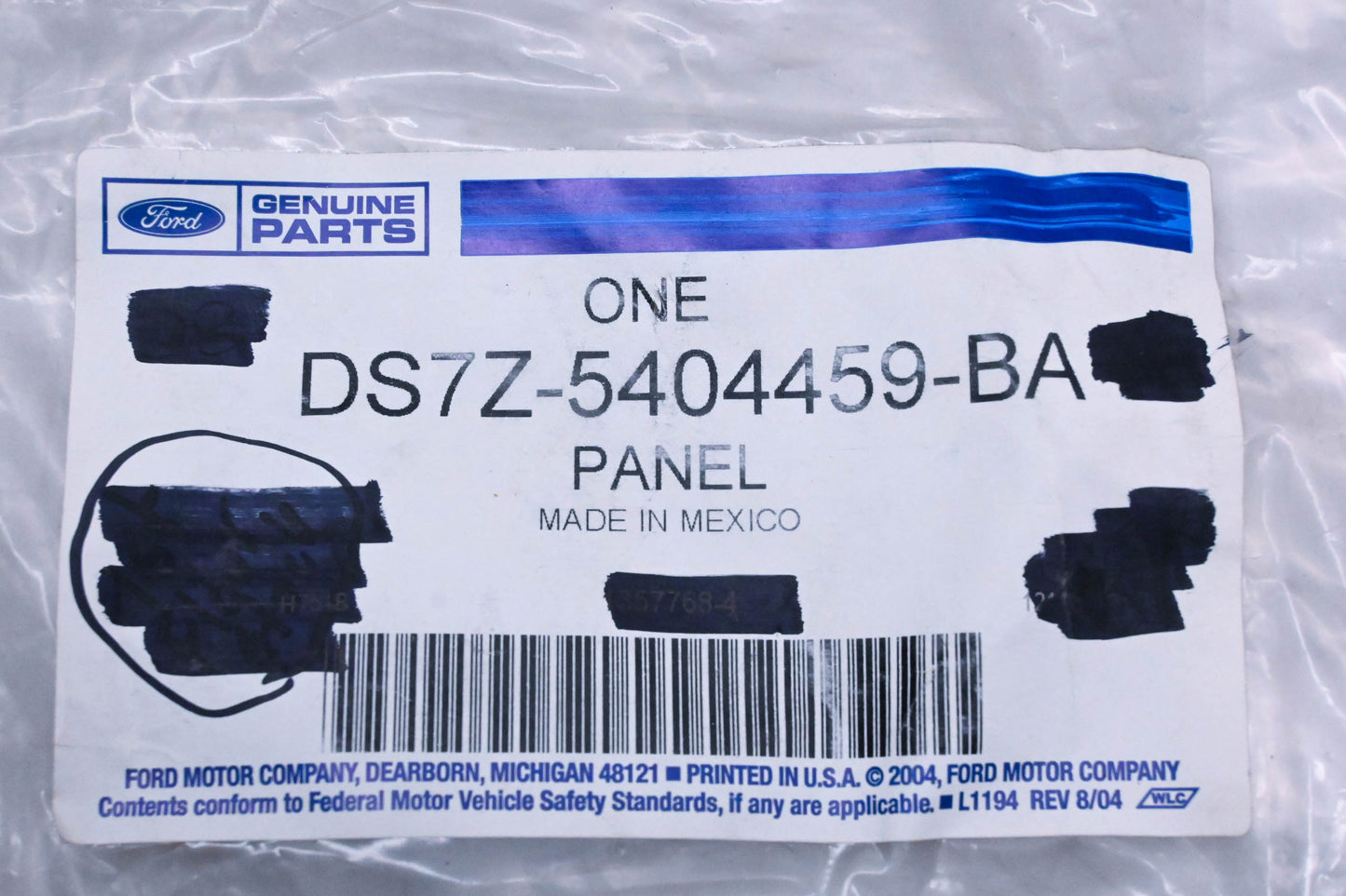 New OEM Ford DS7Z-5404459-BA Instrument Panel Cover NOS