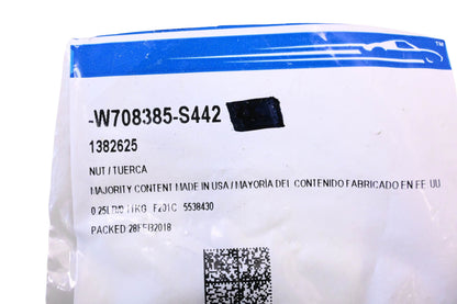 New OEM Ford W708385-S442, 1382625 U-Nuts Qty 2 NOS