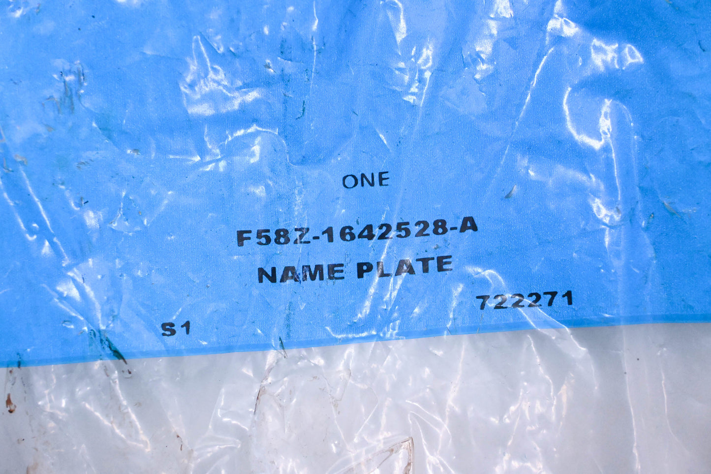 New OEM Ford F58Z-1642528-A Windstar Nameplate NOS