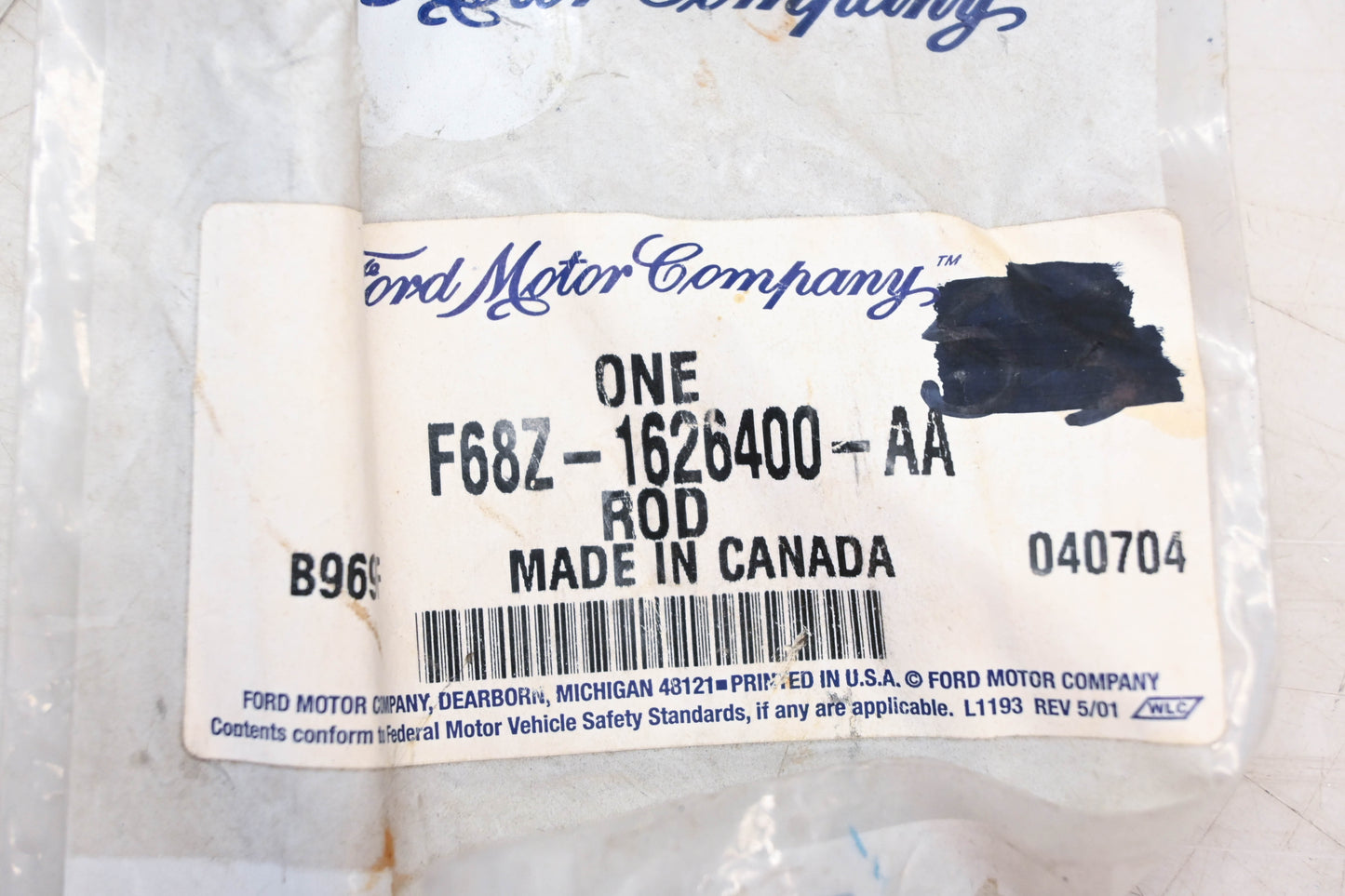 New OEM Ford F68Z-1626400-AA Latch Operating Rod NOS