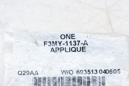 New OEM Ford F3MY-1137-A Mercury Center Cap Applique NOS