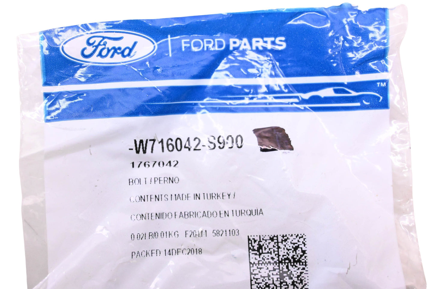 New OEM Ford W716042-S900, 1767042 Bolt & Washer Assembly NOS