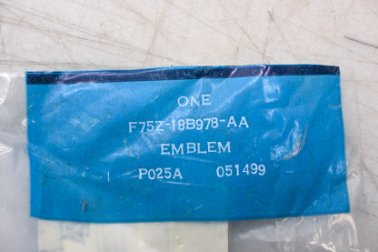 New OEM Ford F75Z-18B978-AA Mach Audio System Emblem NOS