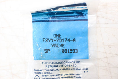 New OEM Ford F2VY-7D174-A Valve Assembly NOS