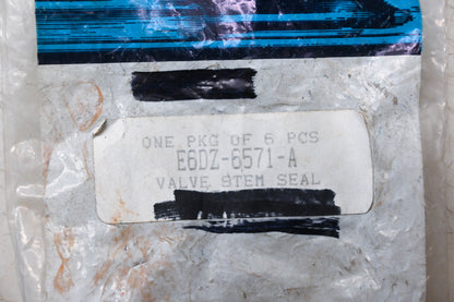 New OEM Ford E6DZ-6571-A Engine Valve Stem Seals Qty 6 NOS