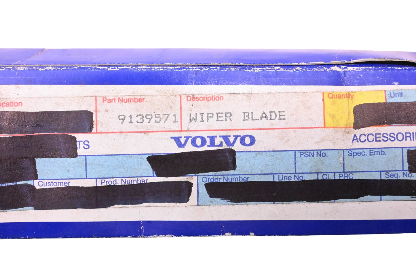 Volvo 9139571 17" Rear Wiper Blade Assembly NOS