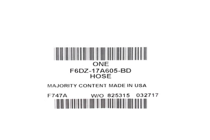 New OEM Ford F6DZ-17A605-BD Windshield Washer Hose Assembly NOS