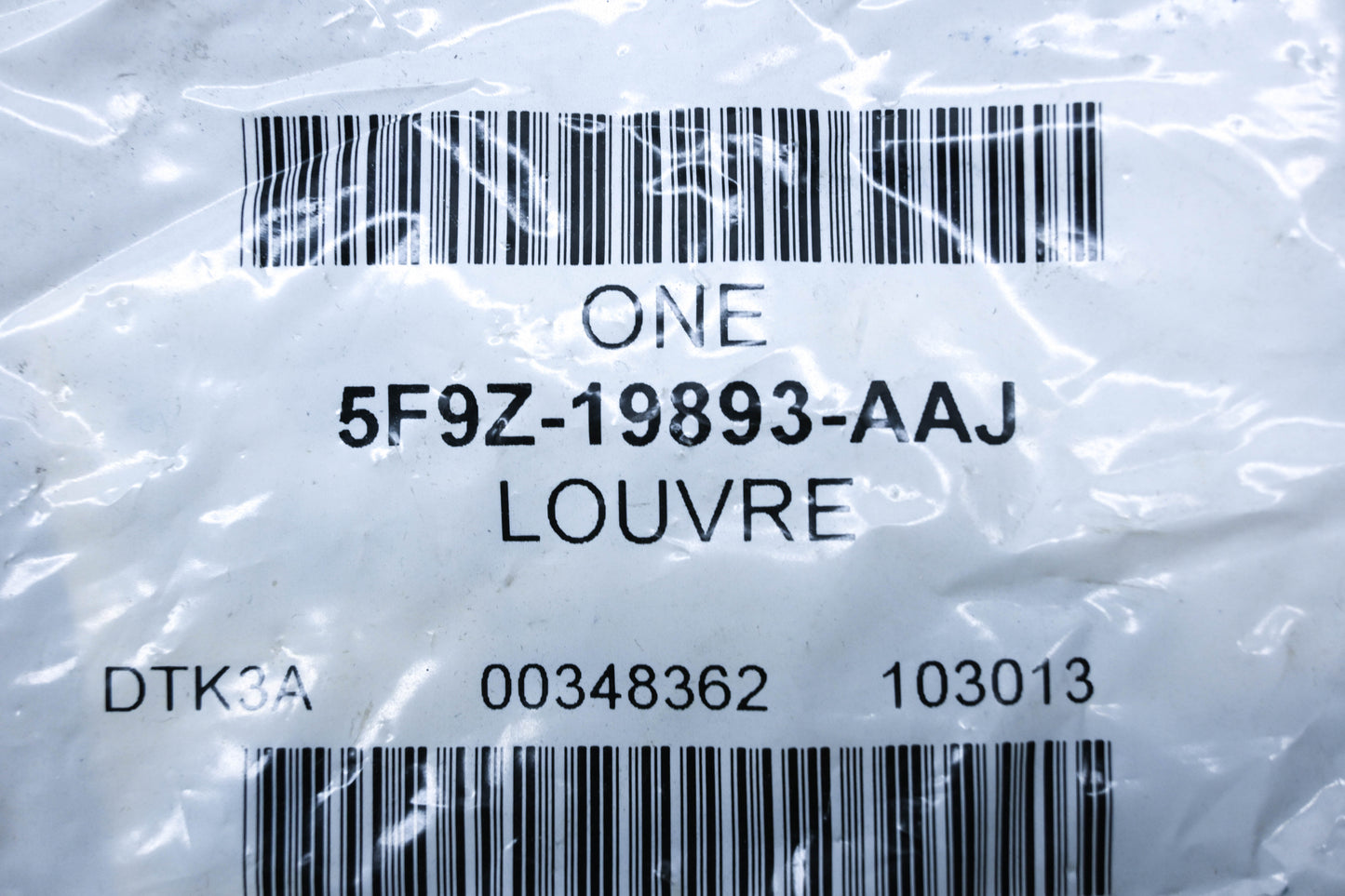 New OEM Ford 5F9Z-19893-AAJ Grey Dashboard Air Vent/ Louvre Assembly NOS