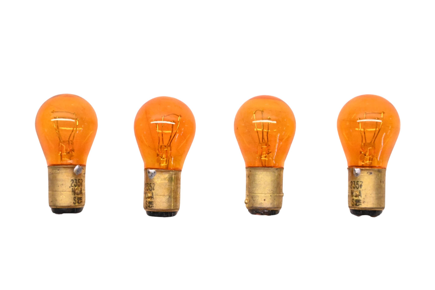 New OEM Ford E6YY13466A, 2357NA Amber Exterior Light Bulbs Qty 4 NOS