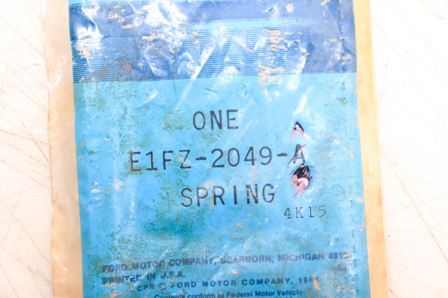 New OEM Ford E1FZ-2049-A Brake Shoe Adjusting Spring NOS