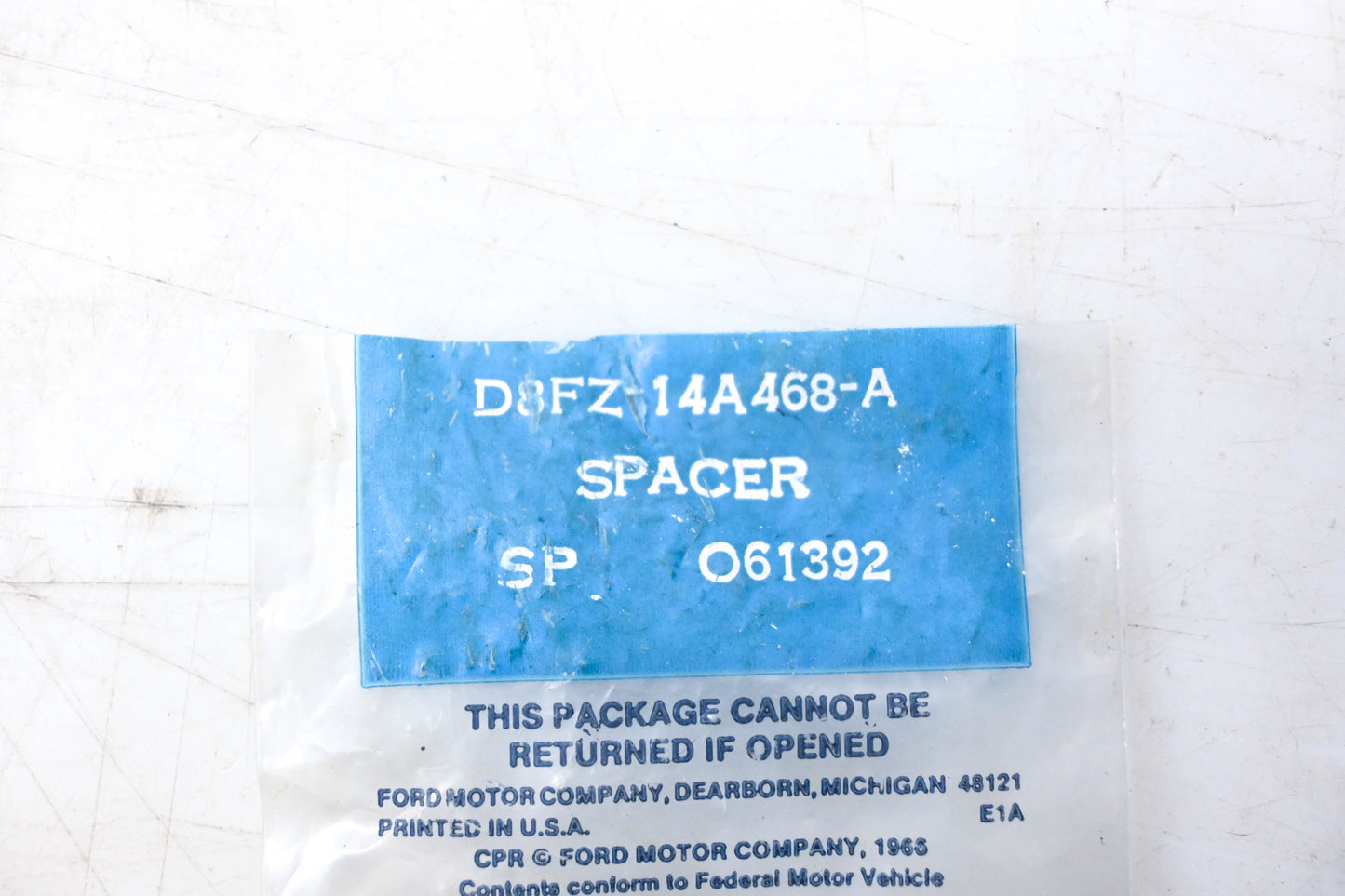 New OEM Ford D8FZ-14A468-A Spacer NOS