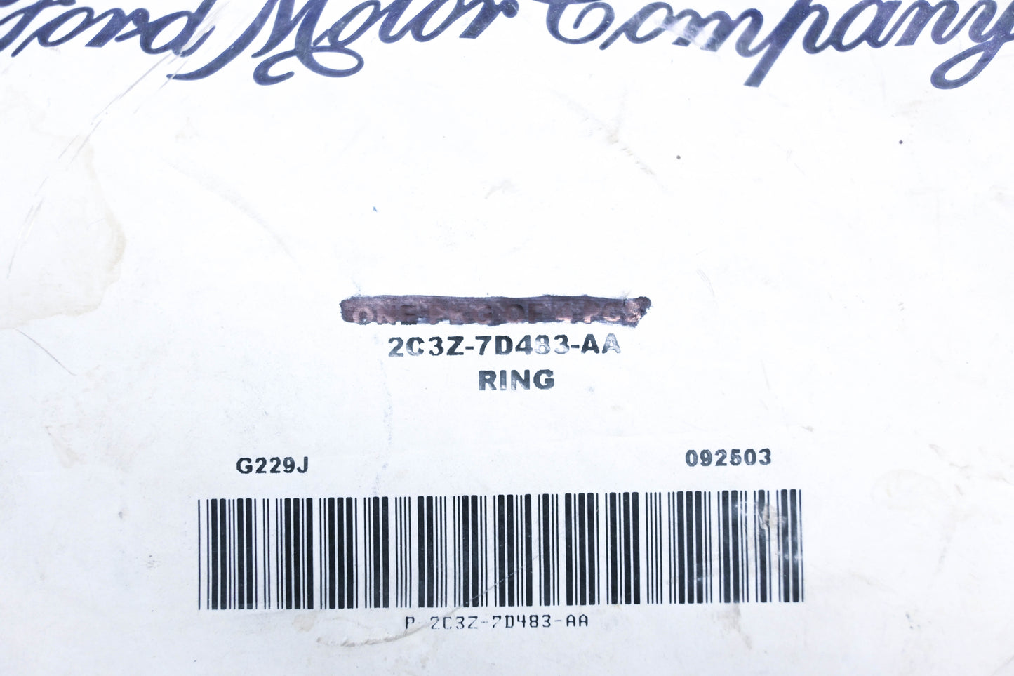 New OEM Ford 2C3Z-7D483-AA Snap Ring NOS