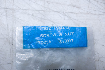 New OEM Ford E63Z-13032-B Screw & Nut Assembly NOS