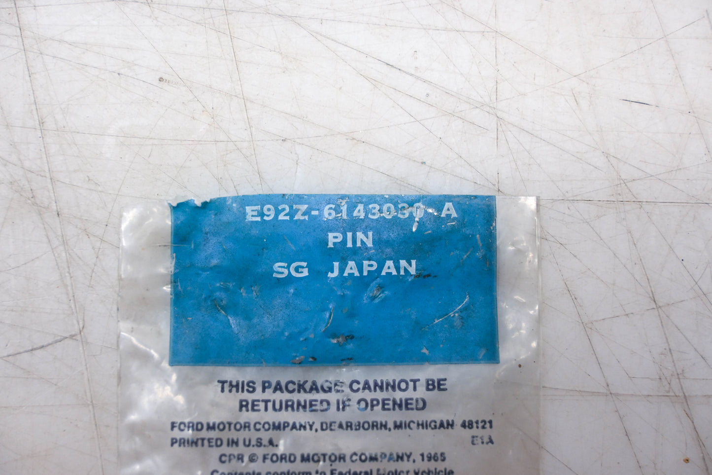 New OEM Ford E92Z-6143030-A Rear Hatch Lift Pin NOS