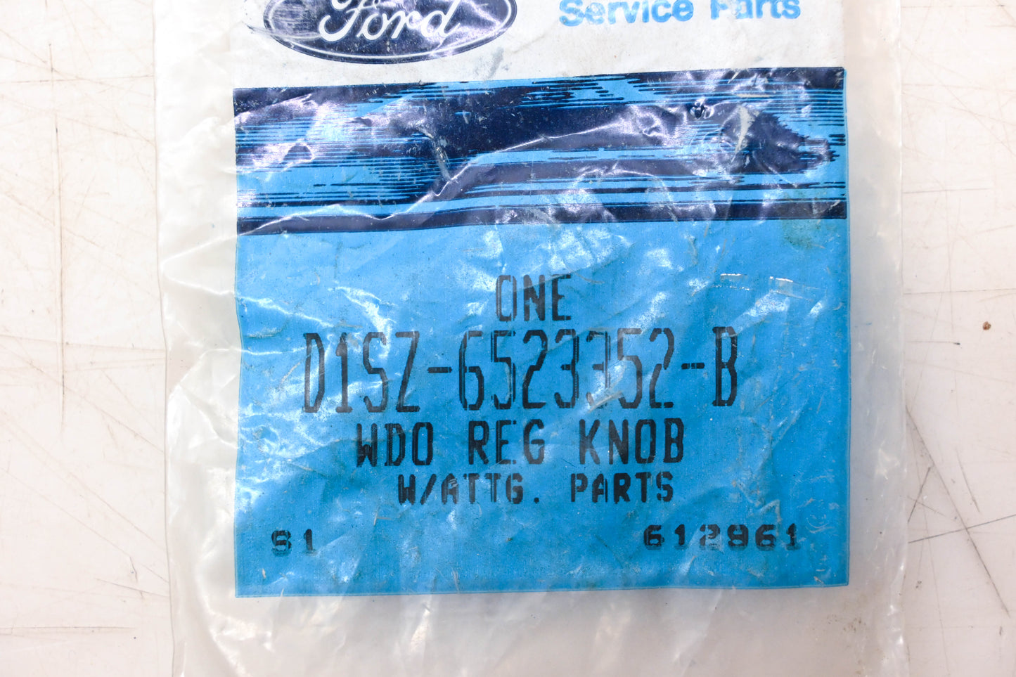New OEM Ford D1SZ-6523352-B Blue Wndow Crank Handle Knob Kit NOS