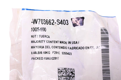 New OEM Ford W703662-S403, 1005400 Exhaust Muffler Pipe Nuts Qty 2 NOS