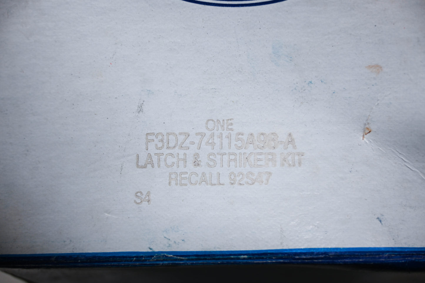 New OEM Ford F3DZ-74115A98-A Storage Door Latch & Striker Kit NOS