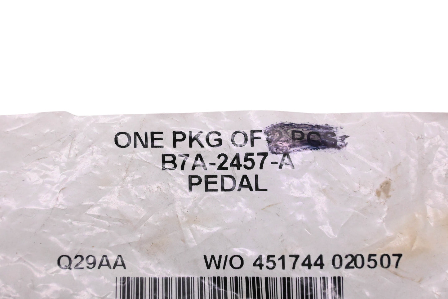 New OEM Ford B7A-2457-A Clutch Pedal Pad NOS