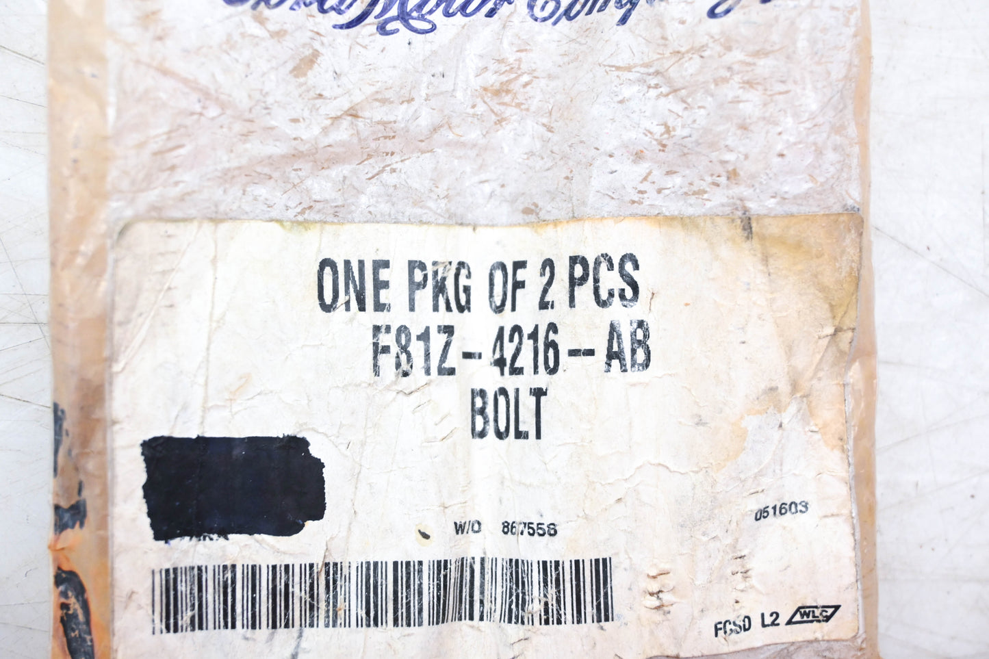 New OEM Ford F81Z-4216-AB Differential Case Bolts Qty 2 NOS