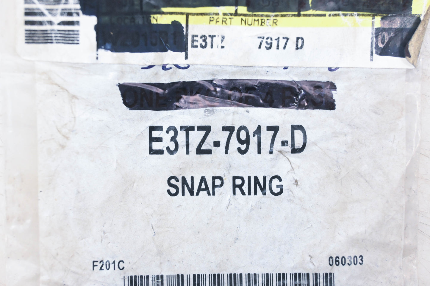 New OEM Ford E3TZ-7917-D Snap Rings Qty 3 NOS