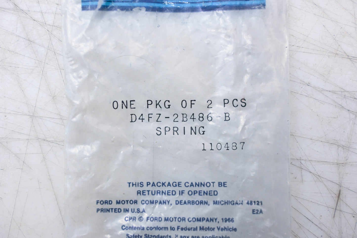 New OEM Ford D4FZ-2B486-B Brake Caliper Support Springs Qty 2 NOS