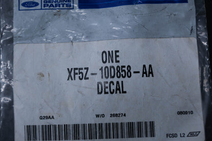 New OEM Ford XF5Z-10D858-AA Warning Decal NOS