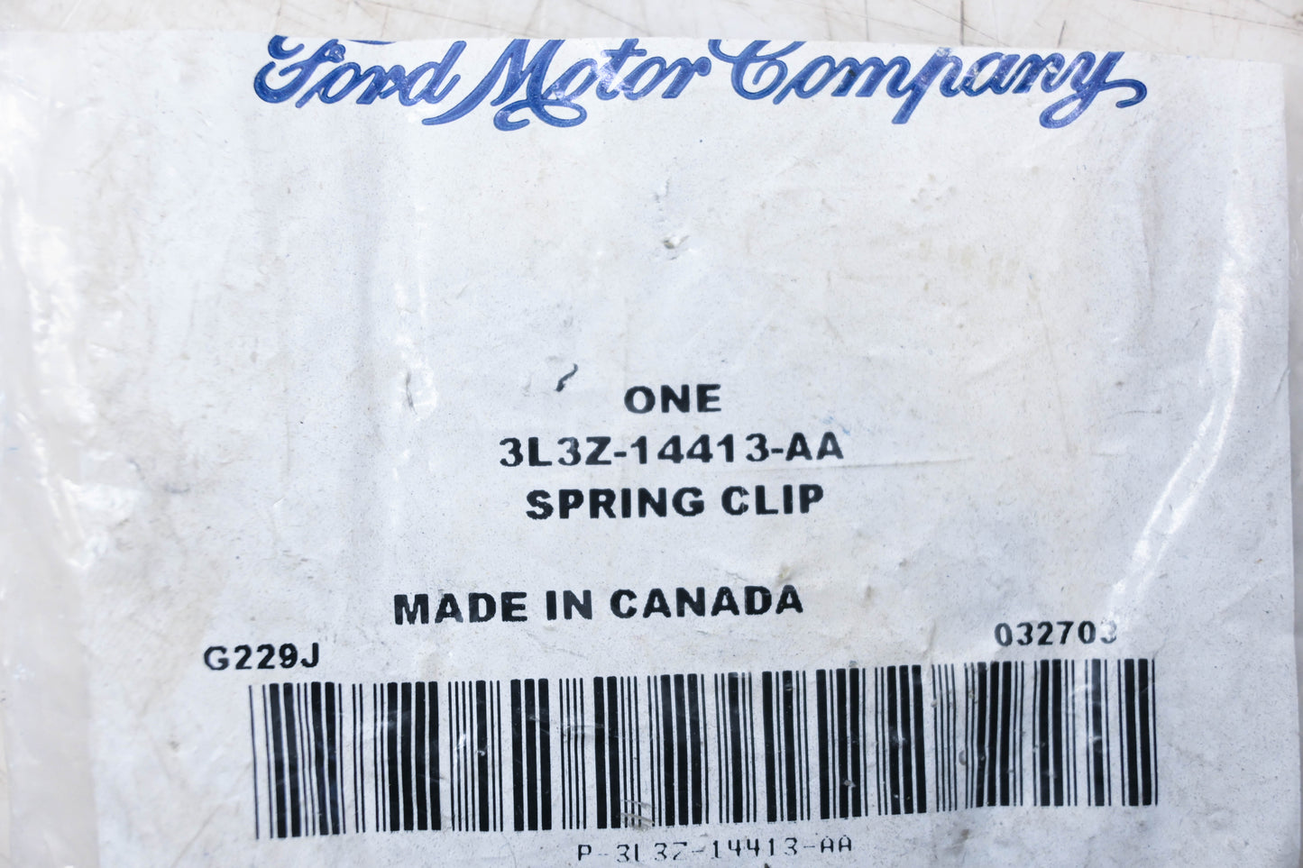 New OEM Ford 3L3Z-14413-AA Spring Clip NOS
